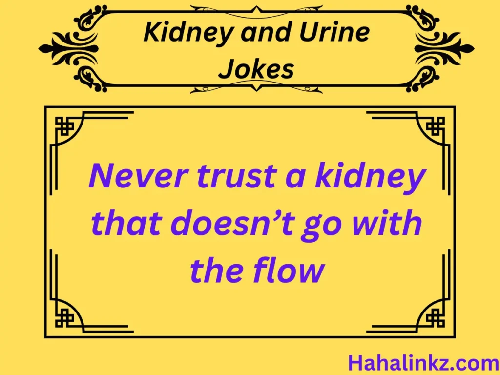 Kidney and Urine Jokes