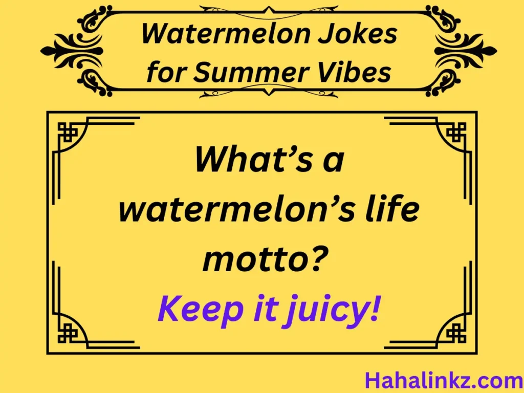 Watermelon Jokes for Summer Vibes