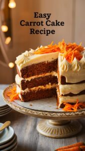 Read more about the article Easy Carrot Cake Recipe: A Classic Dessert with a Twist