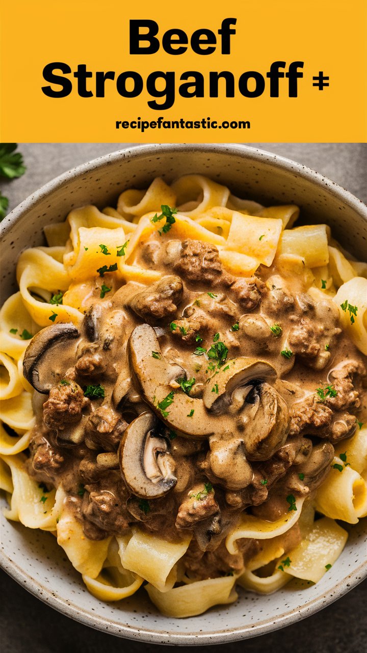 Beef Stroganoff (Easy One-Pot Recipe for Comfort Food Lovers)
