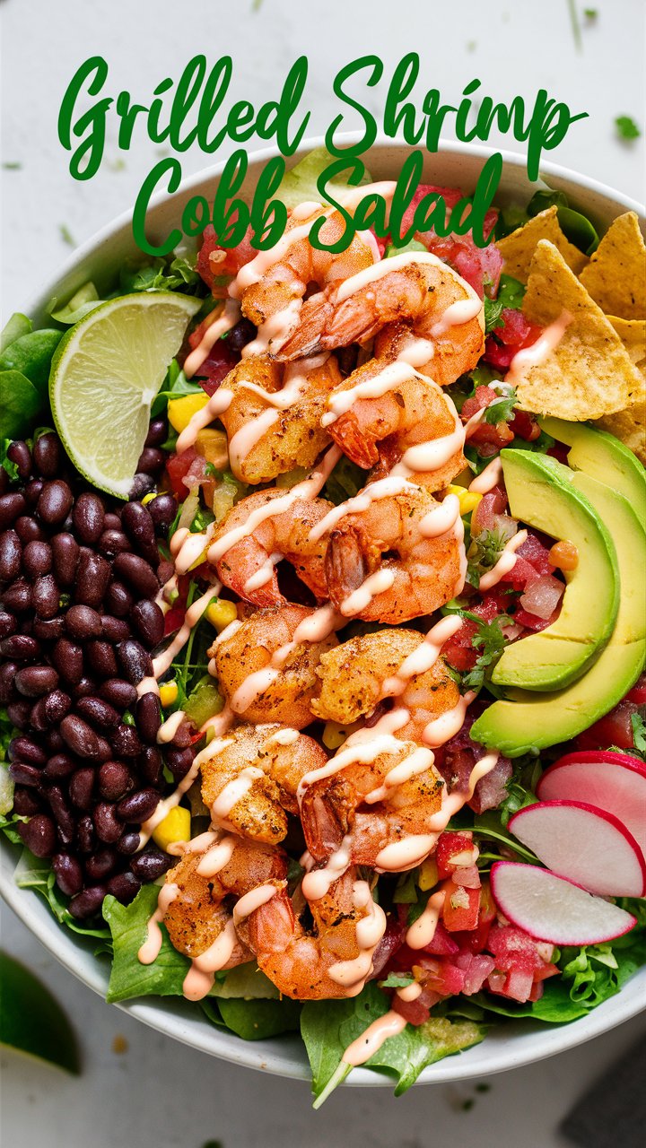 Read more about the article Grilled Shrimp Cobb Salad – Fresh, Flavorful & Perfect for Summer