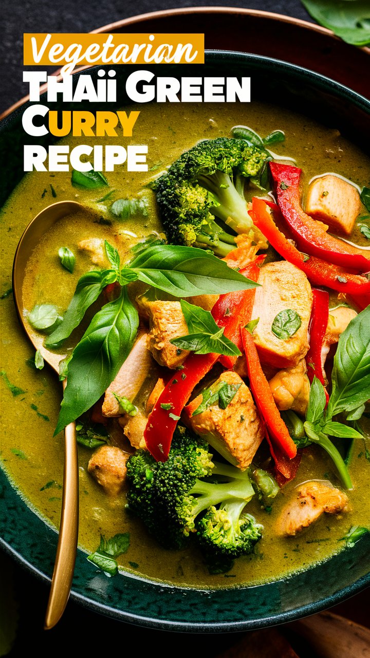 You are currently viewing Vegetarian Thai Green Curry Recipe – A Flavorful 30-Minute Dinner