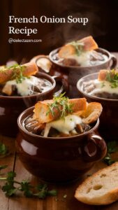 Read more about the article French Onion Soup Recipe – Rich, Cheesy, and Comforting Classic