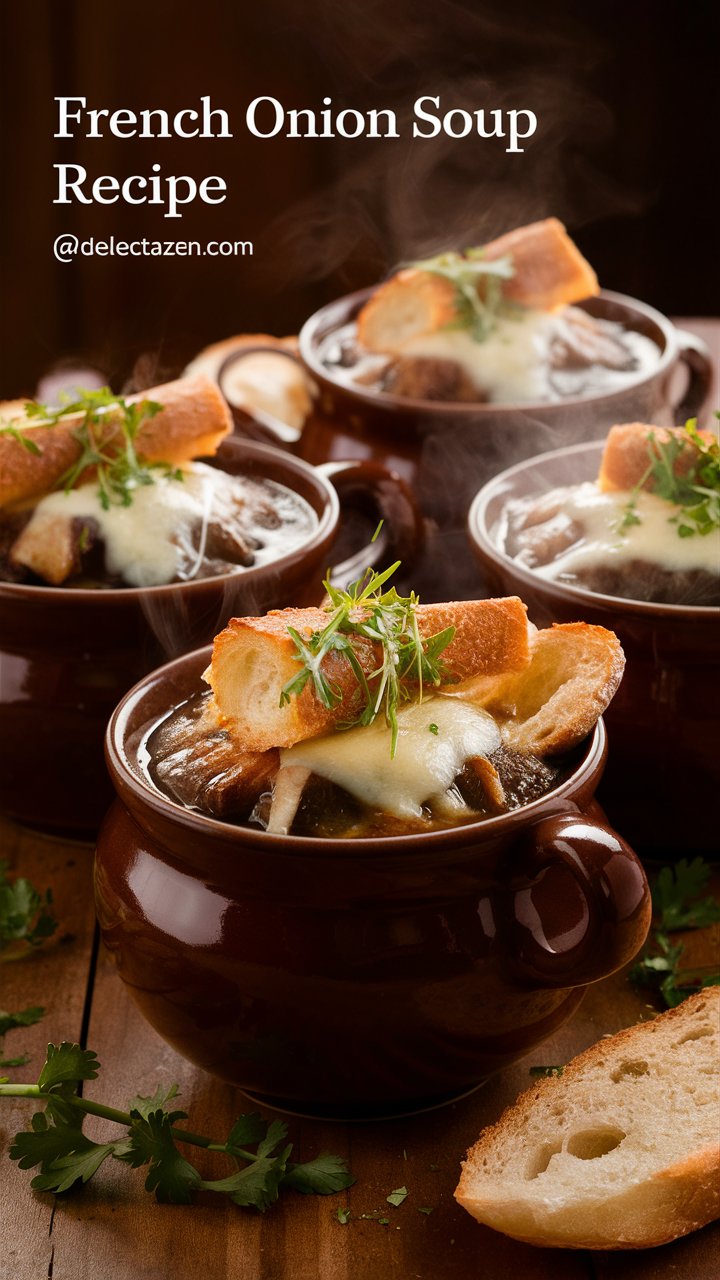 You are currently viewing French Onion Soup Recipe – Rich, Cheesy, and Comforting Classic
