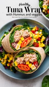 Read more about the article Tuna Wrap with Hummus and Veggies: A Healthy 15-Minute Lunch