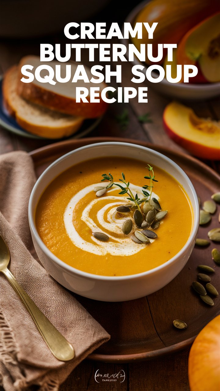You are currently viewing Creamy Butternut Squash Soup Recipe: A Cozy Fall Favorite