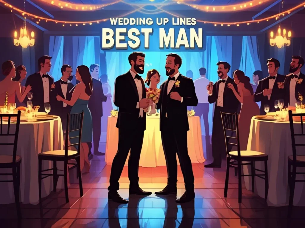 Best man wedding pick up lines