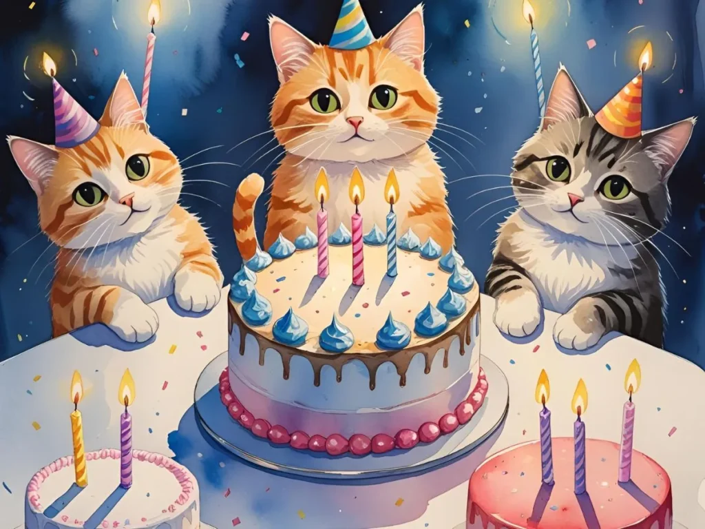 Birthday Cat Puns