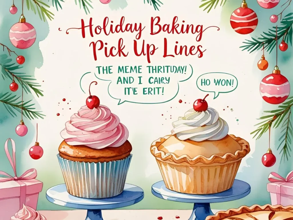 Holiday Baking Pick Up Lines