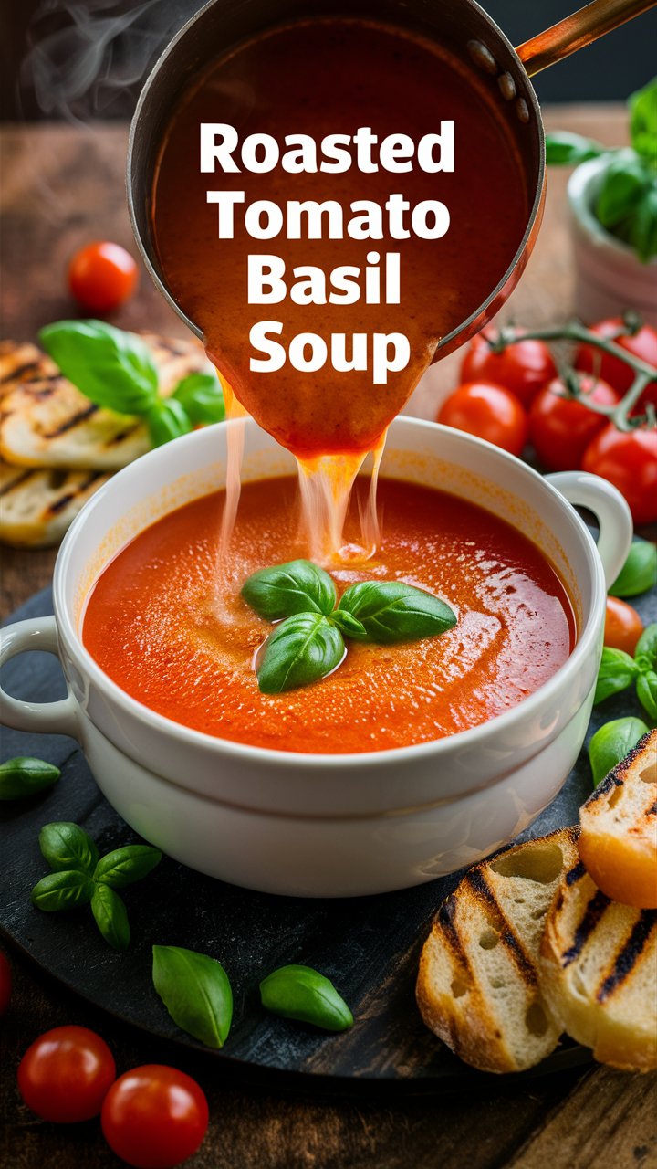You are currently viewing 🥣 Roasted Tomato Basil Soup: A Cozy, Flavor-Packed Bowl of Comfort