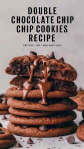 Read more about the article Double Chocolate Chip Cookies Recipe – The Ultimate Fudgy Chocolate Treat